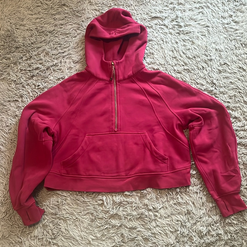 Lululemon Pink Half Zip Scuba